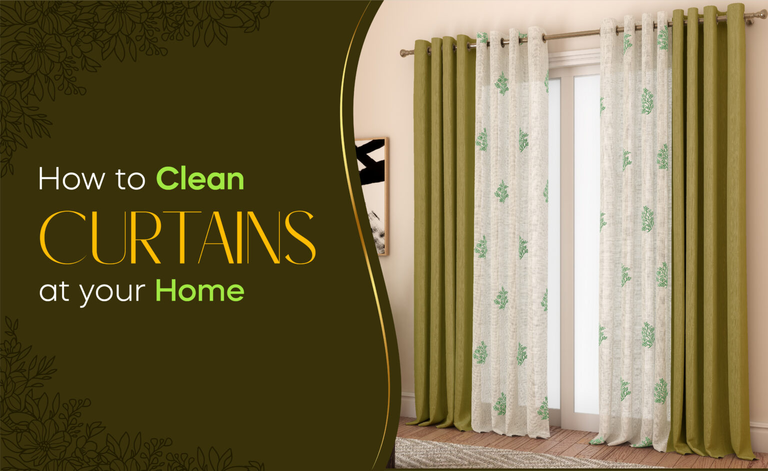 How to clean curtains Curtain Label