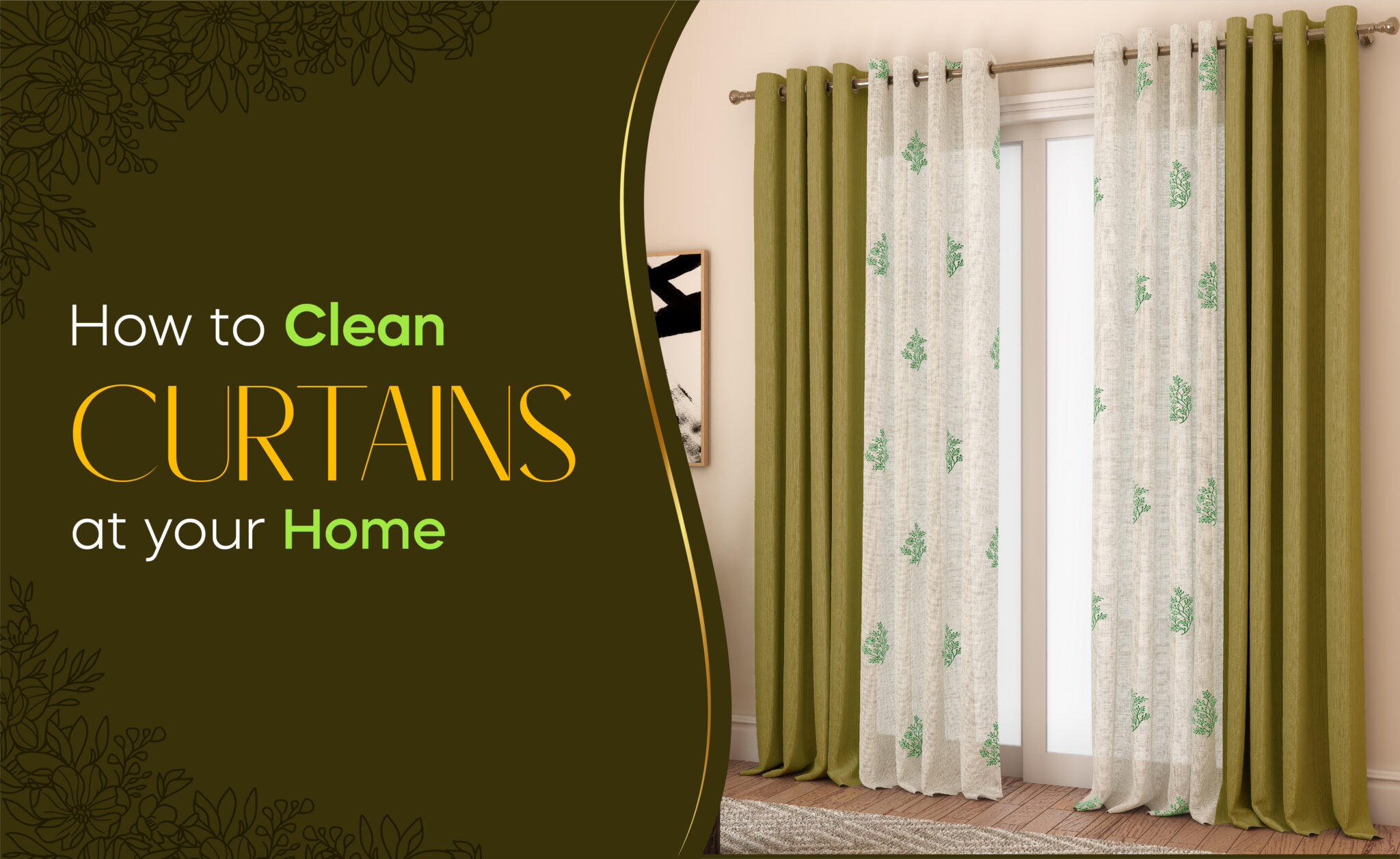 How to clean curtains Curtain Label